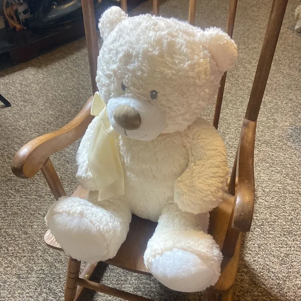 2019 ANIMAL ADVENTURE LLC TEDDY BEAR 🧸  IVORY AND WHITE COLOR